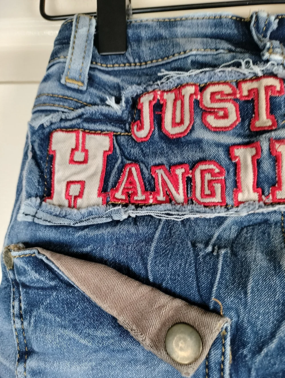 Rocking Style Toddler Boys Patchwork Distressed Moto Jeans 4T Sloth Just Hanging